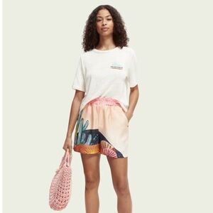 SCOTCH & SODA Pastel Peach Resort Short Size XS